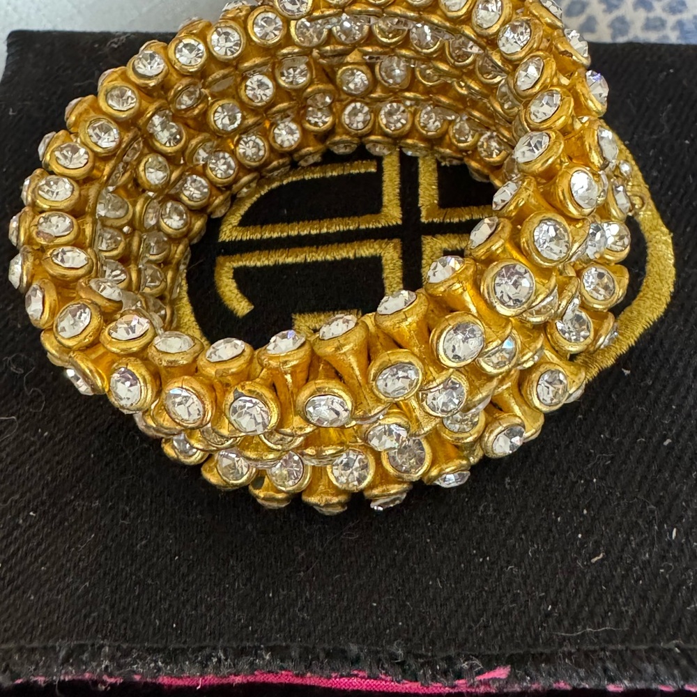 Gold and Silver Crystal Bracelet